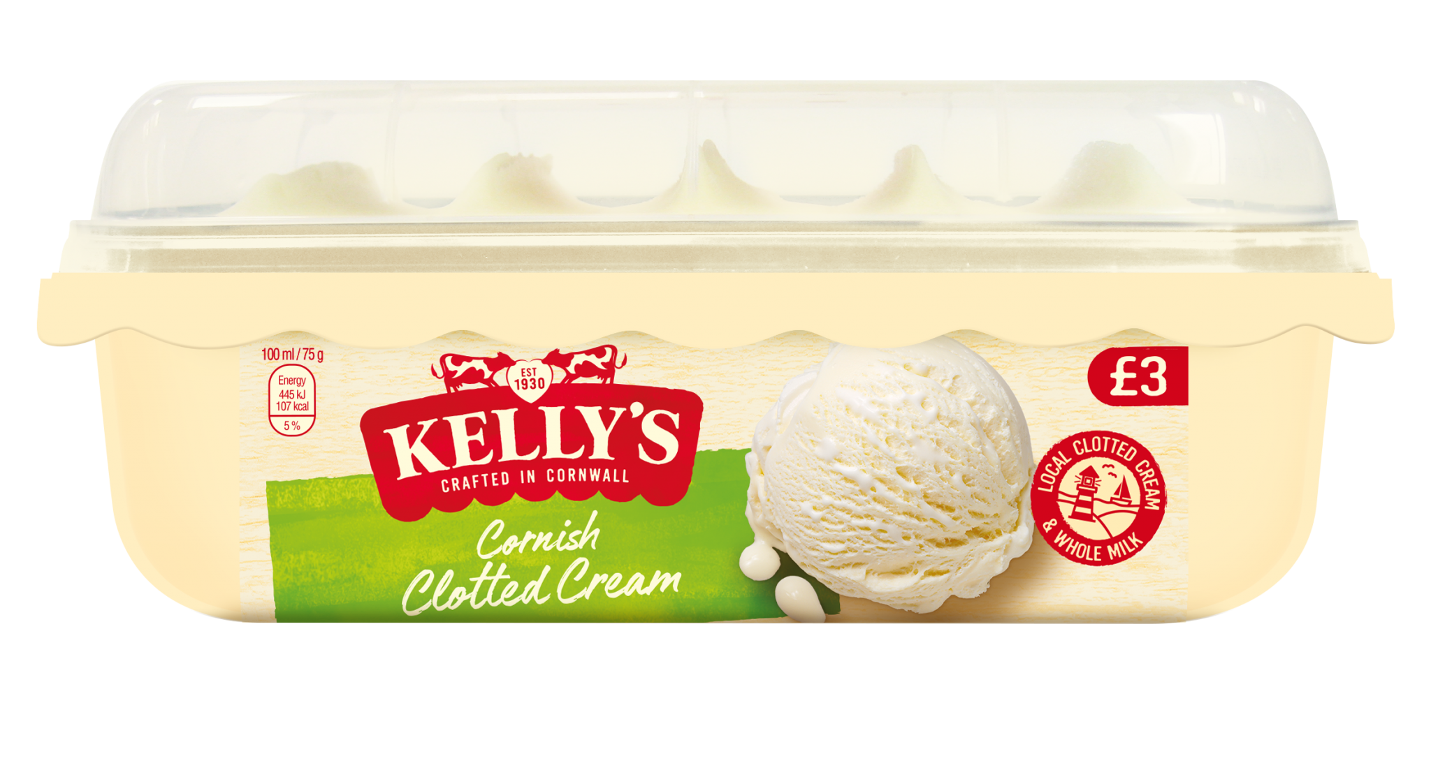 KELLYS_TUB_SIDE_Clotted_PMP Wholesale Frozen Food Ice Cream Wholesaler Direct Wholesale Foods