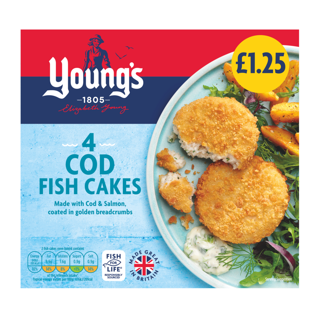 Young's 4 Cod Cakes