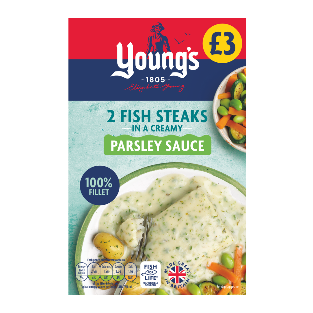 Young's Cod Steak in a Parsley Sauce