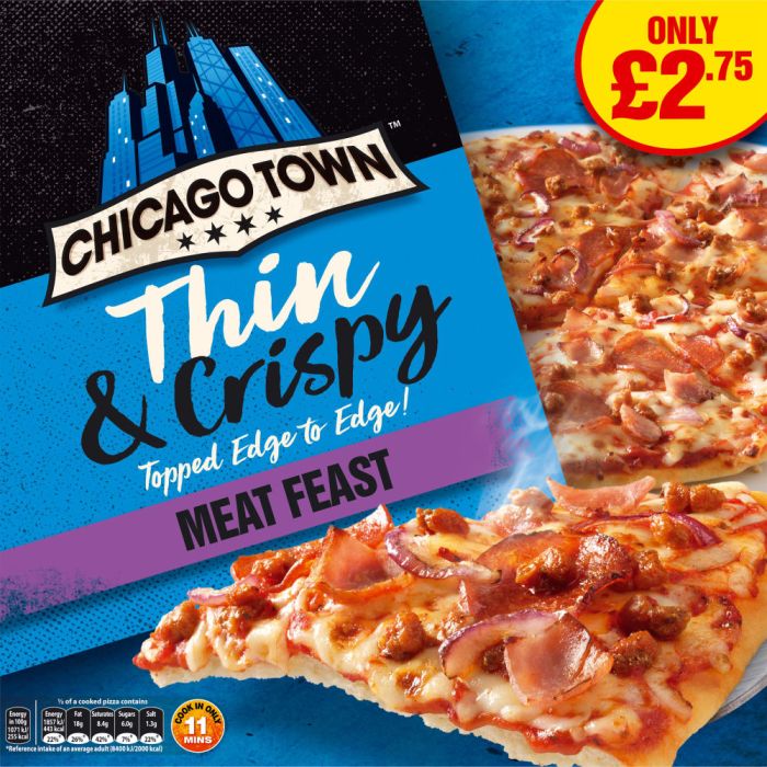Chicago Town Thin Meat Pizza