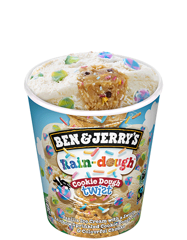 Ben & Jerry's Cookie Dough Twist: Rain-Dough