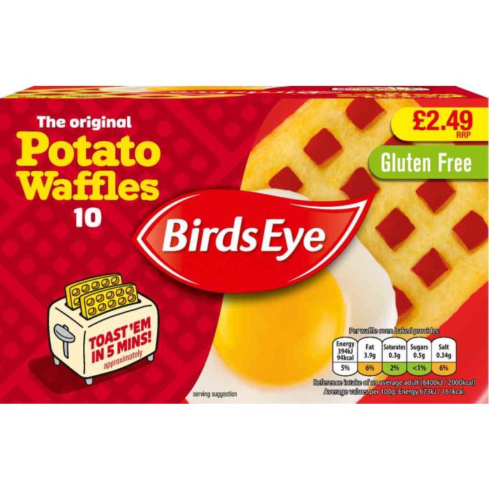 Birds Eye 10 Potato Waffles