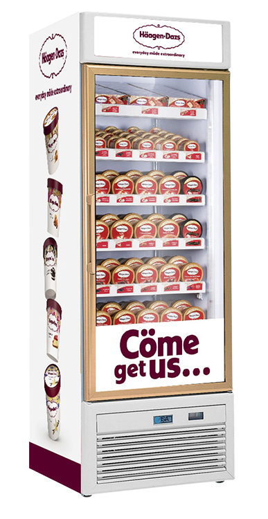 Haagen-Dazs Tornado V50G HD Reach Ice Cream Freezers | Direct Wholesale Foods | Wholesale Ice Cream & Frozen Food Supplier London