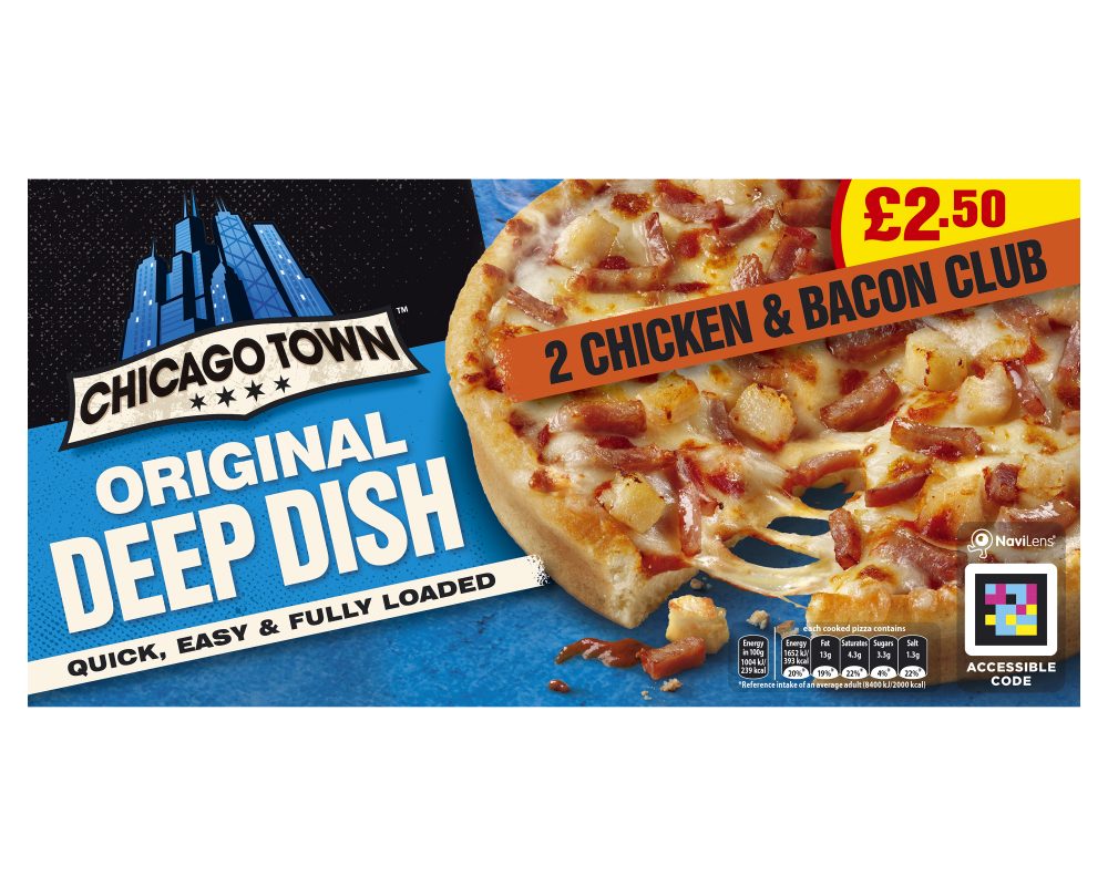 Chicago Town Twin Deep Dish Chicken and Bacon Club Pizza