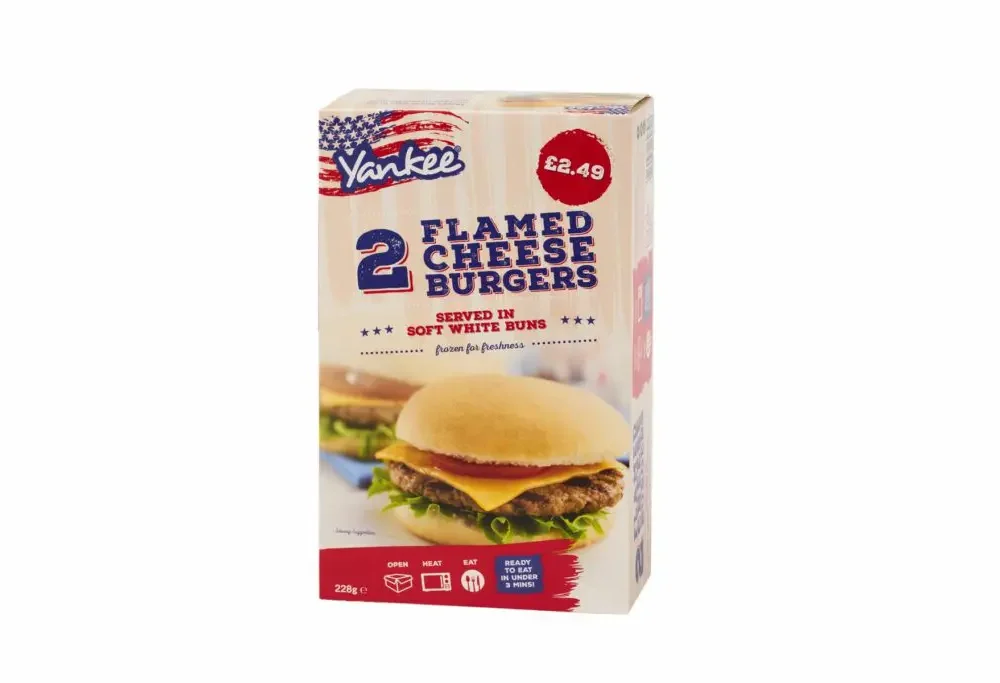 Yankee 2 Flamed Cheese Burgers