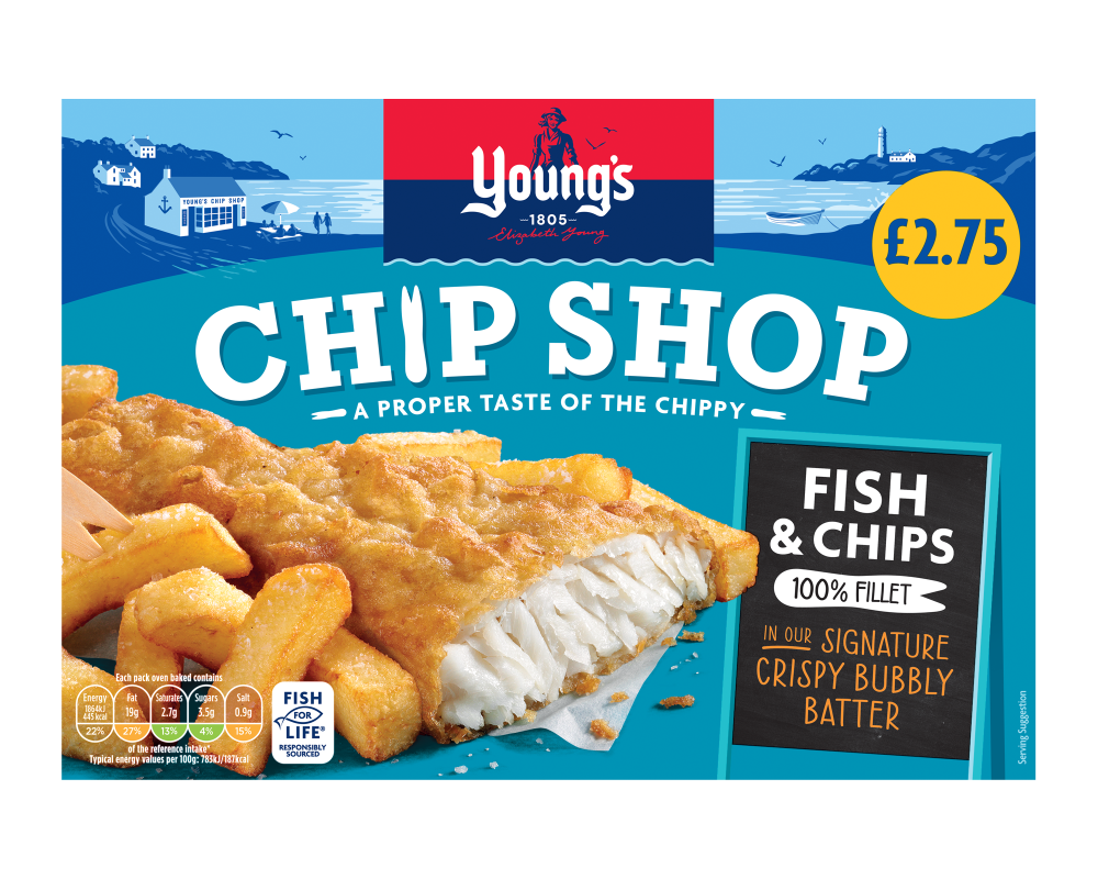 Young’s Fish and Chips a tasty meal ready to go