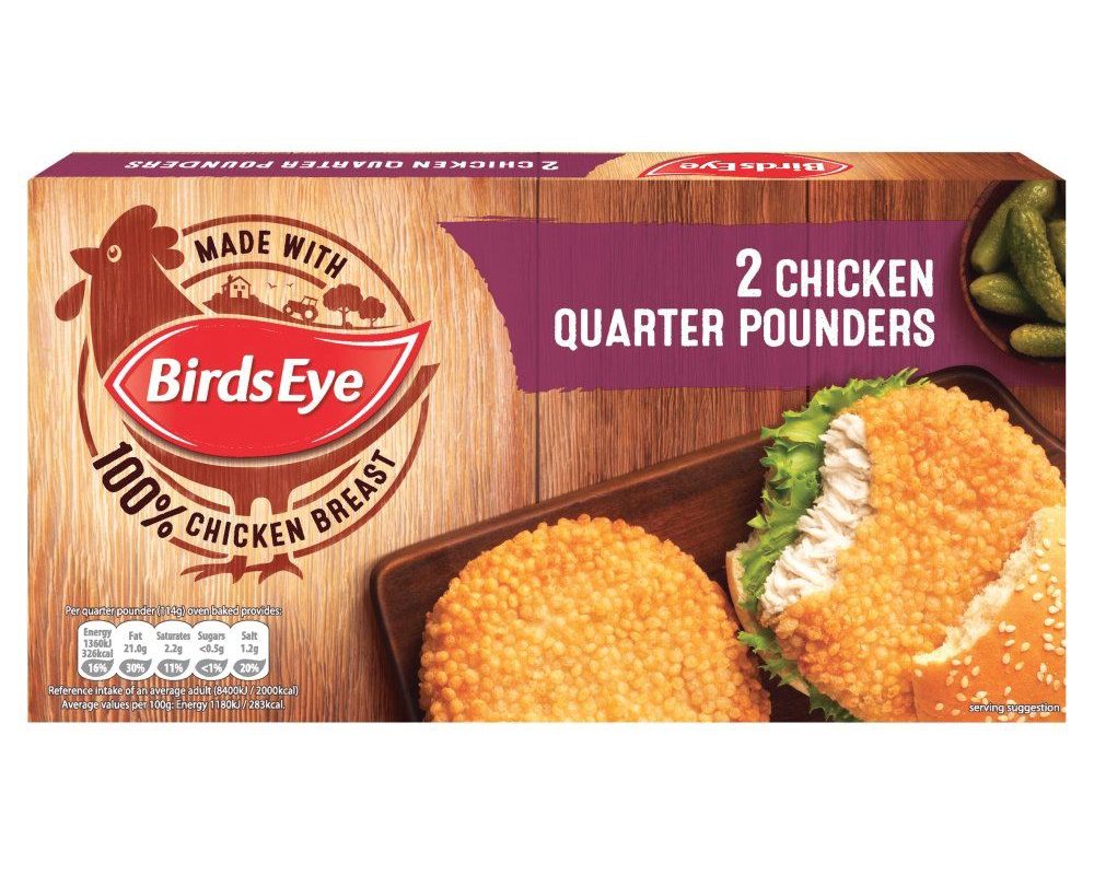 BirdsEye Chicken Quarter Pounder Burgers