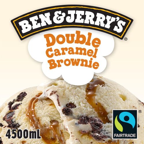 BEN & JERRY’S 4.5lt Double Caramel Brownie