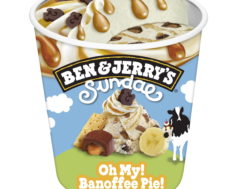 Ben and Jerrys Sundae Oh My Banoffee Pie