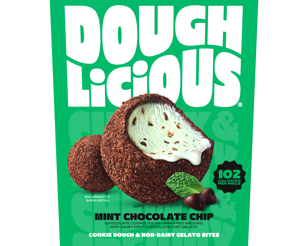 Doughlicious Mint Chocolate Chip Cookie Dough & Non-Dairy Gelato Bite